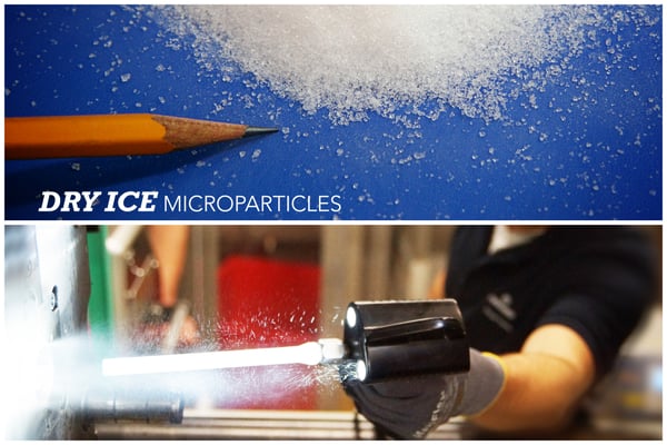 dry ice blasting microparticles