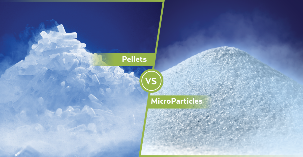 pellet vs microparticle dry ice